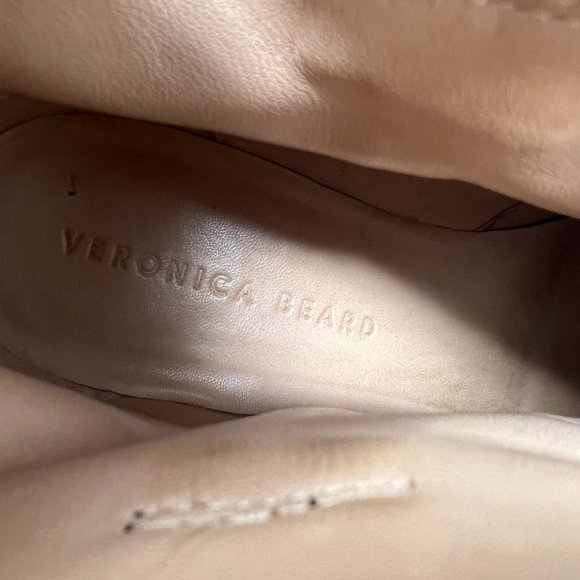 Veronica Beard Loretta Leopard Print Calf Hair Heeled Western Ankle Boots Sz 8 - Picture 8 of 14